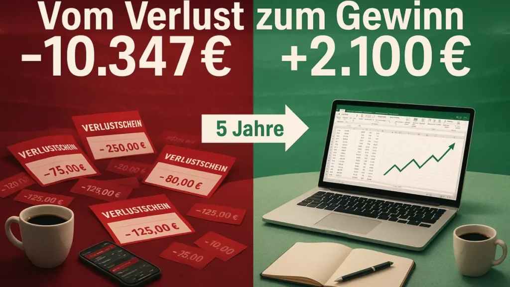 Bundesliga Wettstrategien Journey - Transformation von -10.347€ Verlust zu +2.100€ Gewinn über 5 Jahre durch disziplinierte Systeme und Bankroll Management