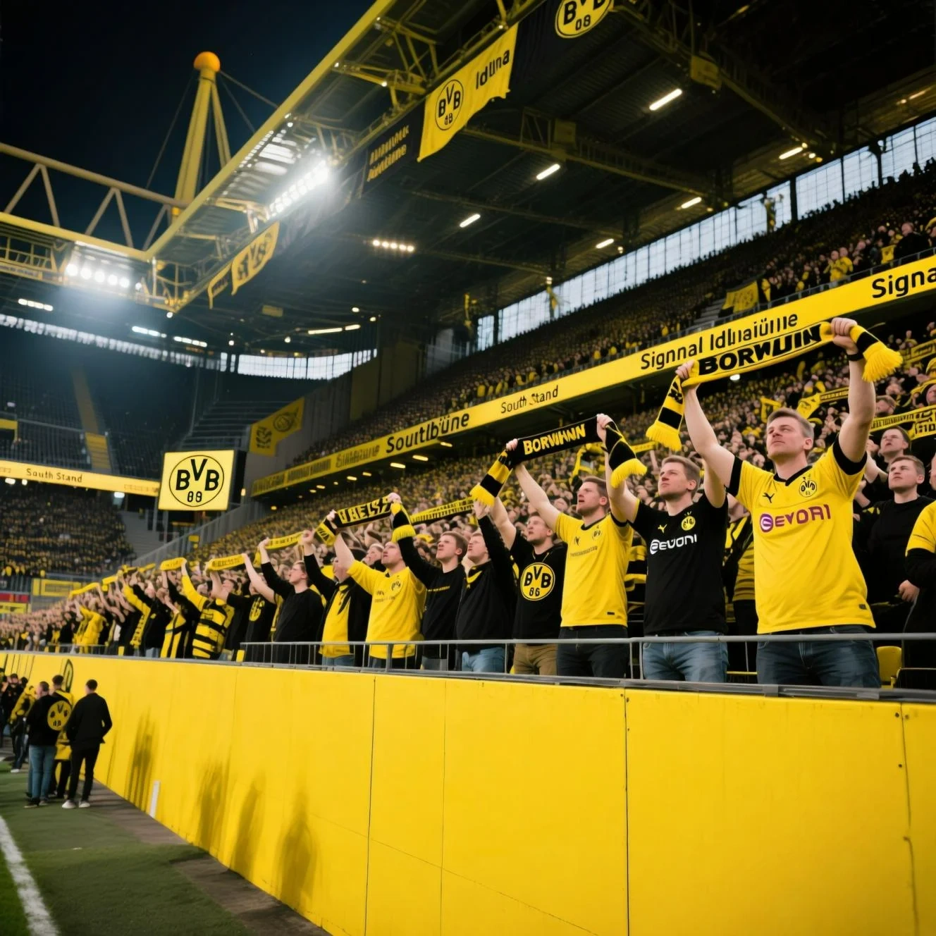 Signal Iduna Park gelbe Wand voller BVB Fans